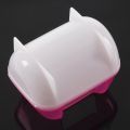 2X Pink White Small Hamsters Bathing Sand Cage Pet Bathroom 10 x 7 x 7cm. 