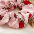 Women Fruit Print Hair Ties Scrunchies Girls Ponytail Hair Holder Rope Bands Fashion Cute Hair Accessories Rubber Bands Headwear. 