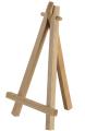 Wooden Easel Stand for Countertop Use, Standard Tripod Design 5 x 6 Inches - Natural. 