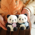 Cute Panda Plush Toy Keychain Cartoon Bag Pendant Bag Accessories Key Ornament BANGCHEN. 
