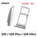 New For Samsung S21 S20 Plus Ultra Fe Dual SIM Card Slot SD Card Tray Holder Adapter Replacement Spare Parts. 