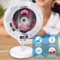 Stand & Wall Mounted CD Player, Bluetooth, FM Radio, USB, AUX, HiFi Stereo Speakers, Portable Music Player with Remote, Timer, Pull Switch, Ideal for Bedroom, Kitchen, Home Audio, With dust cover. 