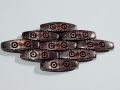 Pack of 40gms Beads, Brown Long Antique Brick Plastic Beads For DIY Jewelry Making, Jewelry, DIY, Dresses And Crafting Accessories.. 