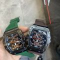 New Samurai Watch Silicone Strap Mechanical Full Gear Dial Waterproof Men's Watch. 
