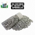 Silver Heart Sprinkles for Cake Decorations – Silver Mini Heart Shape Sprinkles for Cupcakes, Donuts, & Bakery Items – Silver Small Heart shape Sprinkles for Birthday Party, Anniversaries, Bridal Shower, Christmas & Other events – 25 Grams. 