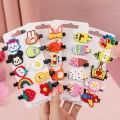 10Pcs a Set Girls Cute cartoon Sweet Hair Clip Rainbow Fruit Cute Cartoon Hair Bands Lovely Hair Accessories Headwear Hairpins. 