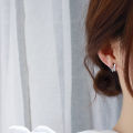 bellylady Women Butterfly Stud Earrings Luxury Zircon Simple Piercing Earrings Jewelry Gifts For Girls. 