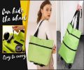New Arrival Folding Shopping Pull Cart Trolley Bag with Wheels Foldable Shopping Bags Reusable Grocery Bags Food Organizer Vegetables Bag Waterproof Non-Woven Market Bag. 