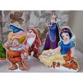 Snow White and Seven Dwarfs Table Cutouts Set of 11Pcs. 