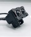 Double Lens Bike Headlight - Dual Color Motorcycle Lights - 5000K-6500K Fog Light for Bike - LED Headlight for Bike - Motorcycle Robot Lights - Universal External LED Headlights for Motorcycles - Robot Design Driving Work Lights. 
