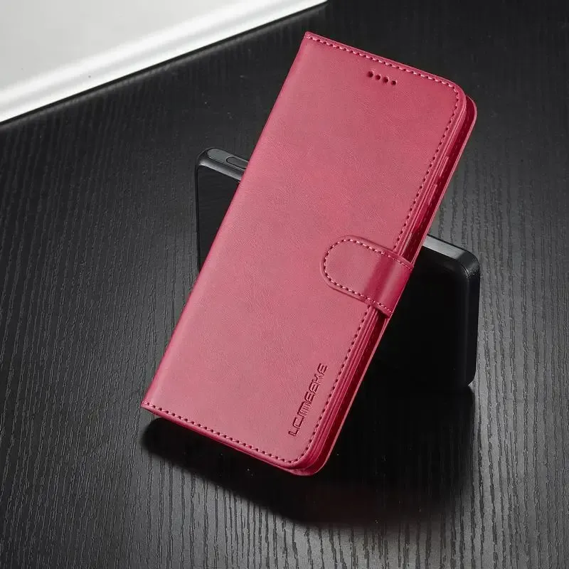 Custodia Flip In Pelle Per Google Pixel 7 - Cavor Cover, Con 4 Slot Carte E Anello Portatilmente, Nero - 2