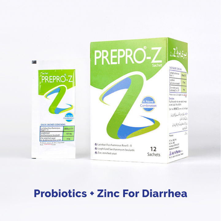 PREPRO® Z Probiotics with Zinc for Irritable bowel syndrome (IBS) and Diarrhea Relief - Matrix Pharma