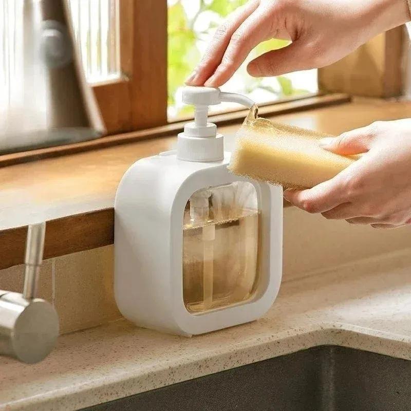 500ml Bathroom Soap Dispenser Refillable Lotion Shampoo Shower Gel Holder Portable  Travel Dispenser Empty Bath Pump Bottle | Daraz.pk
