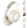 P2963 Premium Wireless Bluetooth Headphones with LED Illumination, High-Fidelity Stereo Sound, Advanced Noise Cancellation, Built-in Microphone, Ultra-Comfortable Adjustable Headband, Long-Lasting Battery Life, and Universal Device Compatibility. 