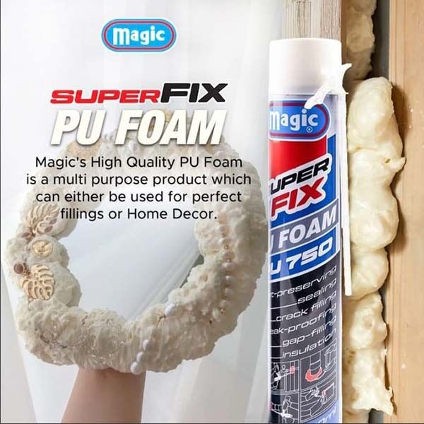 PU FOAM-Crack Filler SPRAY 750 ML universal
