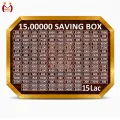 Big Goal 15 Lac Savings Challenge I Save 1.5 Million Rupees Easily I Financial Budget Planner Tracker Box I Saving Box I Saving Money Box I Saving Box For Money I Money Saving Box I Money Box I Saving Money Box With Lock I Mister Traders 15 Lac Saving Box. 