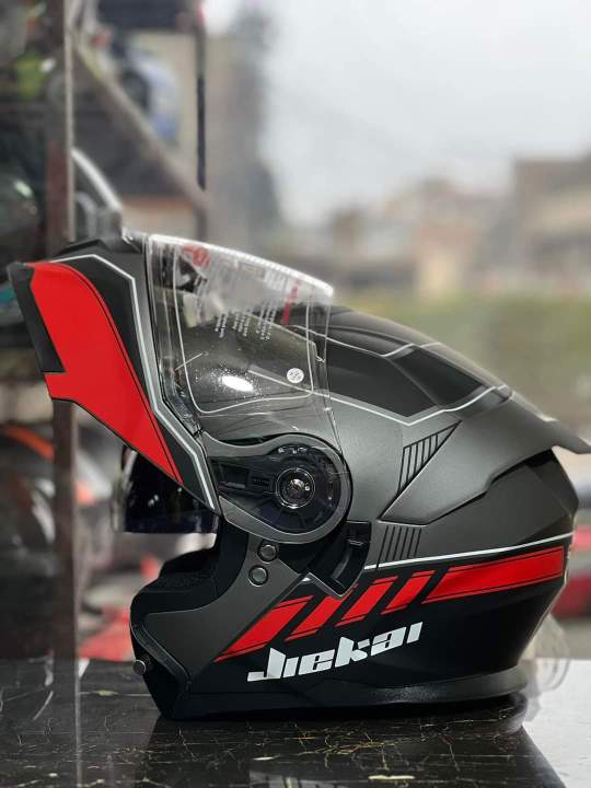 HELMET JIEKAI JK-912 SUPER AIR SP 912 FOR HEAVYBIKE - FLIPUP - DOT CERTIFIED - DUAL VISOR