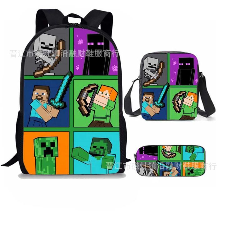 Game%20Minecraft%20Backpack%20Primary%20and%20Secondary%20School%20Bag%20Children's%20Boys%20and%20Girls%20Backpack%20Printed%20Bag%20Custom%20-%20Image%203