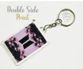 Beautifull Flowers Bts Logo School Bag Keychain. 