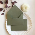 4pcs/pack Fresh Flowers and Earth Paper Retro Green Envelope 115mmX160mm Gift Envelopes Wedding Invitation Envelopes. 