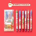 6 PCS Kawaii Retractable Pen Set Gel Pens Cartoon Cute 0.5 mm School&Office Supplies Kawaii Stationery Ballpoint Pen. 