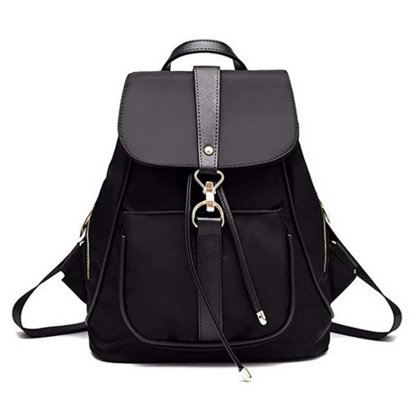 Black College Bags for Girls Pu Leather Univerity bag for girls School bag for girls
