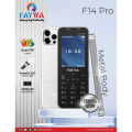 Faywa F14 Pro - Stylish & Metal Body Design - 4 Sims - PTA Approved - 2.4 Inch HD Display - 2200mAH Battery - Powerful Torch with Slider Key - 2000 Contact Save Memory - Auto call recording - Audio & Video player - Wireless FM Radio. 