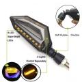 Lava Eagle  Style DRL indicators-Turn Signal For Bikes/Motorcycle-White-Orange. 