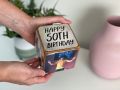 Personalised 8x8 cm Wooden Photo Rubik's Cube - Perfect for Birthday, Anniversary, Wedding, Home Décor, Baby Shower Gift, Father's Day, Mother's Day - Custom Memory Keepsake Frame Block. 