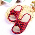 Linen Slippers Summer Household Men and Women Couple Home Wooden Floor Thick Bottom Non-Slip Indoor Slippers Women's Summer. 