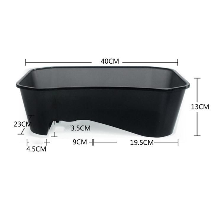 Mini Premium Turtle Tank With Basking Ramp Platform Multi-area Design Tortoise Habitat Aquarium Tools