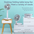 KIVEE Original FA12 Rechargeable Portable USB Fan Three Speed Adjustable Desktop Fan Wind Power Ultra Quiet Convenient Desktop Fan with Desk Lamp Rechargeable Cute Cooling Fan For Outdoor Home Office Keep Cool With Kivee. 