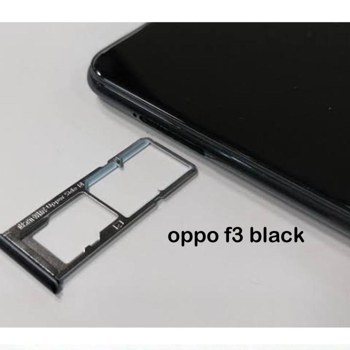 OPPO%20F3%20Black%20Dual%20Sim%20Card%20Tray%20And%20Micro%20SD%20Card%20Slot%20Holder%20-%20Image%203