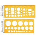 12 Pieces French Curve and Template Ruler Set Drawing Template Tool Circle Templates for Personal Drawing and Drafting. 