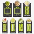 16-in-1 Mandoline Slicer & Vegetable Chopper | Multifunctional Grater, Cutter, Dicer & Shredder for Fast Food Prep. 