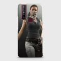 vivo V15 Cover Pubg Female character Fancy Look Hard Cover- Design 8 Case. 