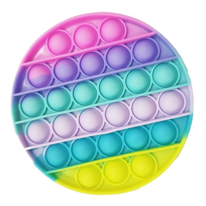 Push Pop Bubble Fidget Spinner Toy | Pop It Silicone Stress Relief Toy ...