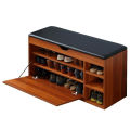 Premium Quality wooden Entrance Shoes organizer  Shoes Rack with Seat Cushion by eFurniturePK. 