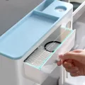 Dustproof with Super Sticky Suction Pad Wall Mounted Toothbrush Holder and Automatic Toothpaste Dispenser. 
