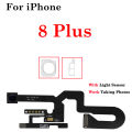 1set Front Camera Flex Cable For iPhone 7 8 Plus SE X X XS Max 11 12 Pro Max Facing Camera Right Proximity Sensor Flex Cable. 