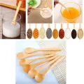 Pack of 6 Wooden Bamboo Spice jar Spoon/Suger Pot Spoon/Tea & Coffee Mixing Spoon/Ice Cream Spoon. 