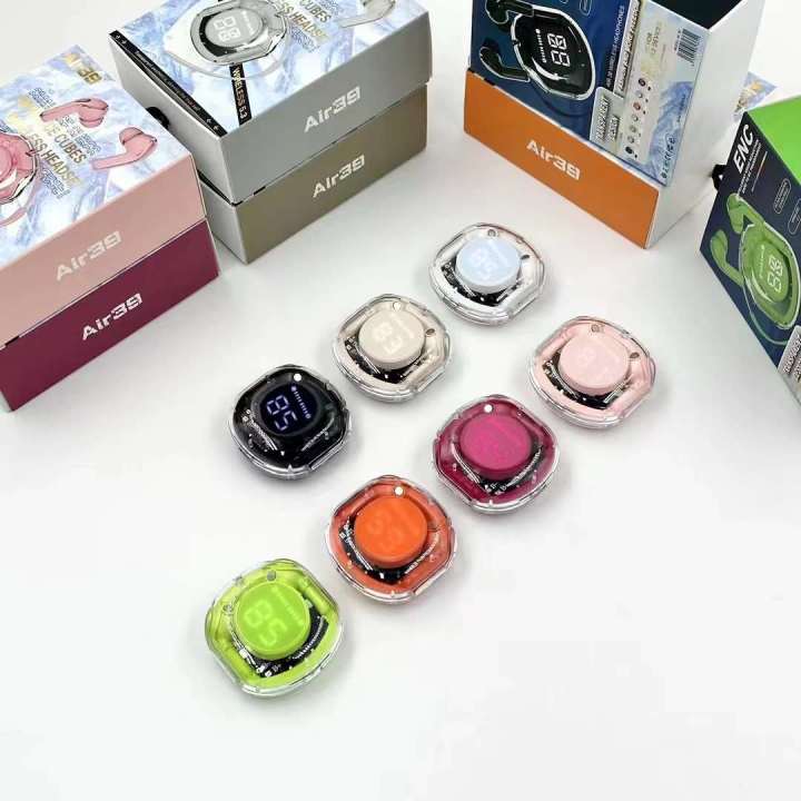 Air%2039%20TWS%20Small%20Ice%20Cubes%20Bluetooth%20Earbuds%20Headset%20Wireless%20Stereo%20Digital%20Display%20Crystal%20Transparent%20Case%20Lightweight%20&%20Heavy%20Bass%20Boosted%20-%20Image%203