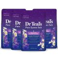 Dr Teal's Pure Epsom Salt Soak, Sleep Blend with Melatonin, Lavender & Chamomile Essential Oils, 3 lbs (Pack of 4) (Packaging May Vary). 