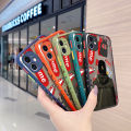JIUMOO For Samsung J700 Case Side Square Edge New Design Phone Cases Pattern Silicone Casing Fashion Cool Boy Full Cover Camera Frosted Transparent Hard Protection Shockproof Softcase. 
