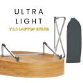 Ultra Light Laptop Stand V3.3 Portable Adjustable Aluminum Alloy Laptop Stand with Anti Slip Grip Light Weight Foldable Durable Stand For All Brands and All Sizes of Laptops. 