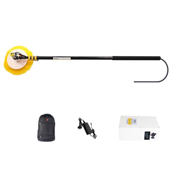 Single Brush, Motorized, Cordless Solar & Glass Panel Cleaner Model X