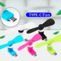 Creative Portable Type-C Mini Fan/ Portable Power Cooling Fans For Android Phone Power Bank Accessories. 