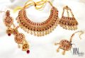 Jewellery Set Bridal Choker Zircon Set - (4 in 1) Necklace, Jhumkay,. Jhumar & Maang-Tika - Fashion Jewelry for Girls | OWN Jewellery. 