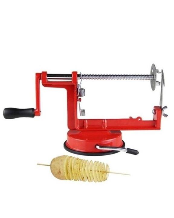 Spiral%20Potato%20Slicer%20King%20Crockery%20Spiral%20Potato%20Slicer%20&%20Potato%20Cutter%20-%20Red%20-%20Image%203