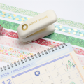 1Set Washi Tape Paper Tape Hole Punch Loose-Leaf Paper Hole Reinforcement DIY Scrapbooking White. 